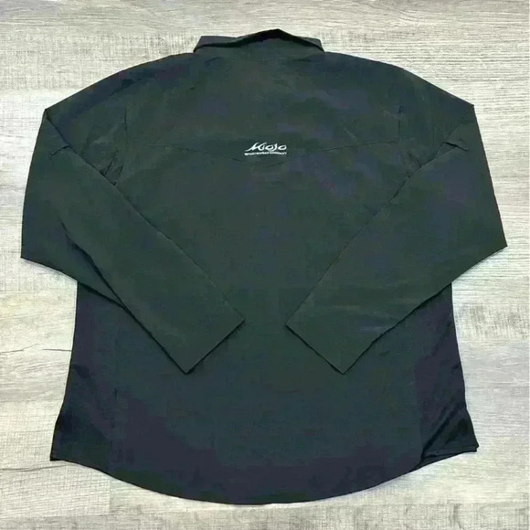 Mojo Fishing Shirt Men Size XXL Black Long Sleeve Buttoned Vented Rip-Stop - EUC - Picture 5 of 13